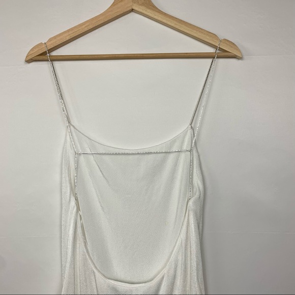 Gauge81 Hira Short Mini Diamond Backless Dress Ivory White XS - Picture 8 of 9